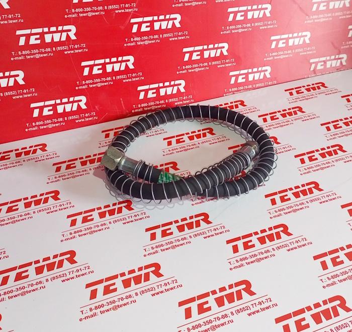 Шланг тормозной L-700 мм передний (Г24/Ш22) (в пружине) 4310-3506060-10